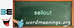 WordMeaning blackboard for sellout